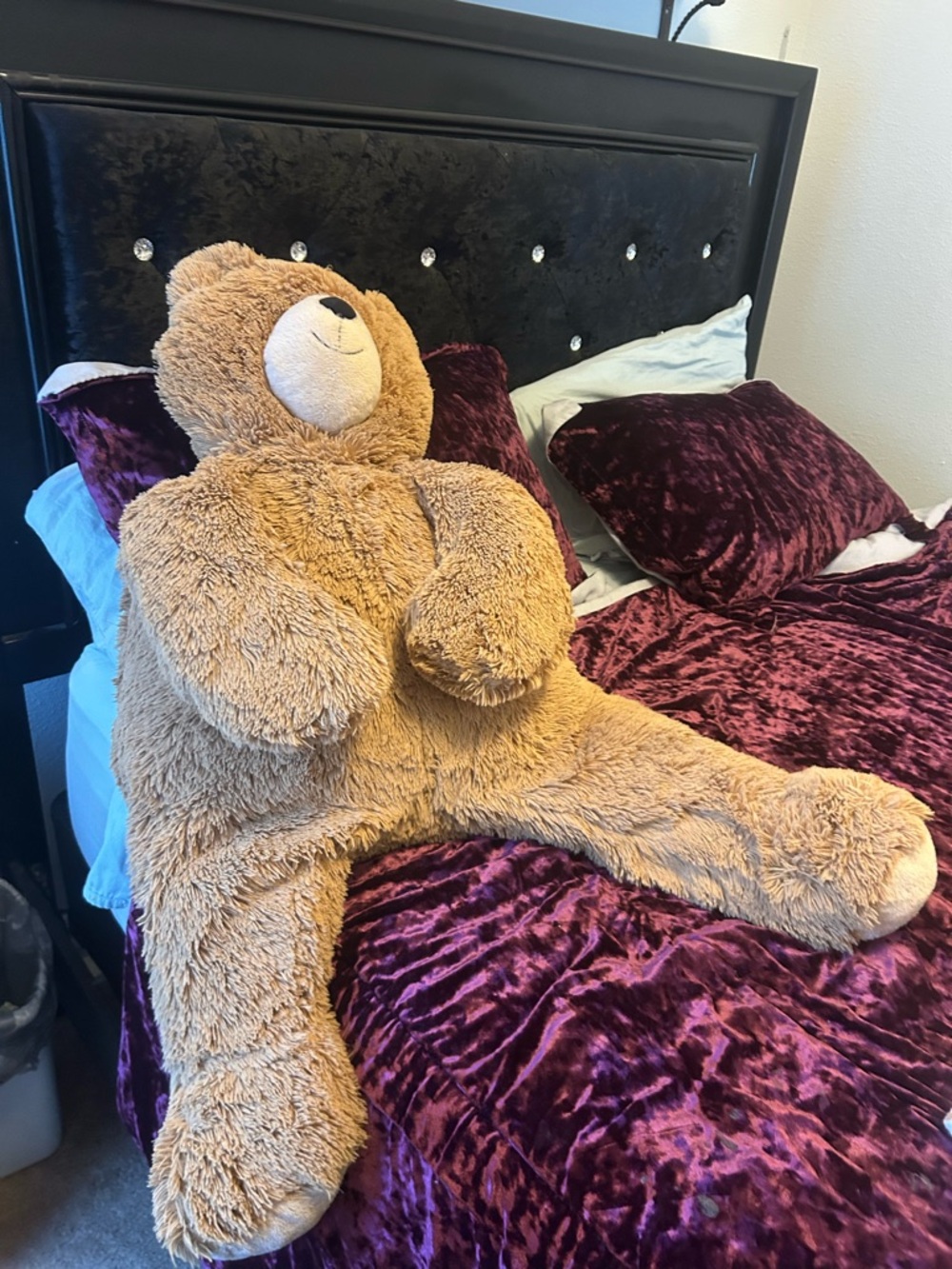Giant Plush Teddy Bear - Brown - Unbranded